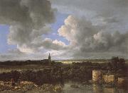 Jacob van Ruisdael A Landscape with a Ruined Castle and a Church Sweden oil painting artist